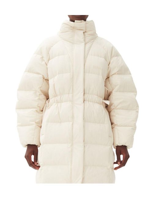 Ganni White Jacket With Logo