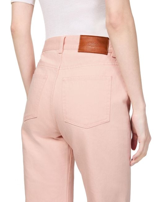 Chloé Pink Fitted Pants