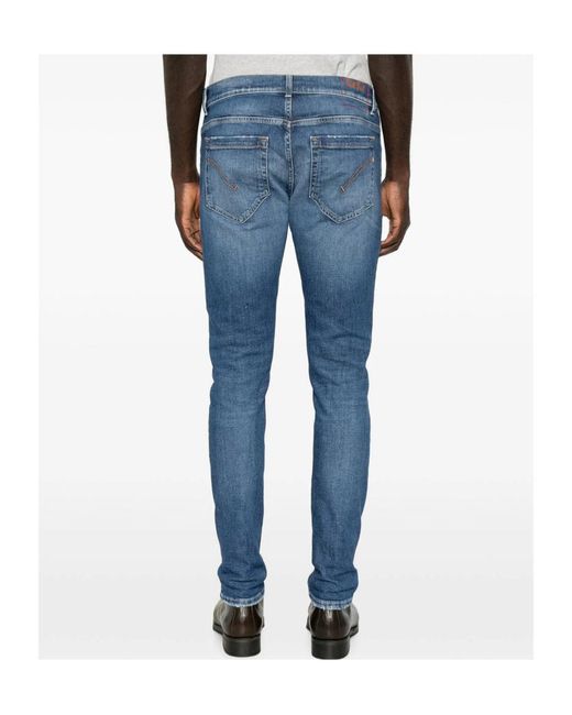Dondup Blue Belt Loop Jeans for men
