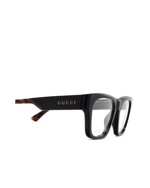 Gucci White Eyewear Square Frame Glasses for men