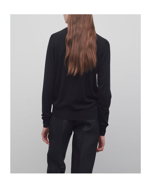 The Row Black Heva Sweater