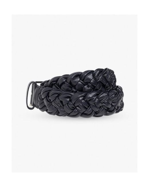 Bottega Veneta White Logo Belt for men