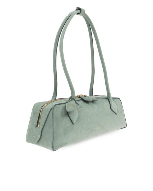 Alaïa Green Zipper Tote Bag