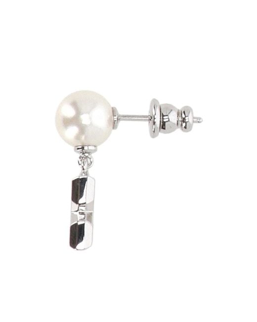 Off-White c/o Virgil Abloh White Arrow Pendant Earrings for men
