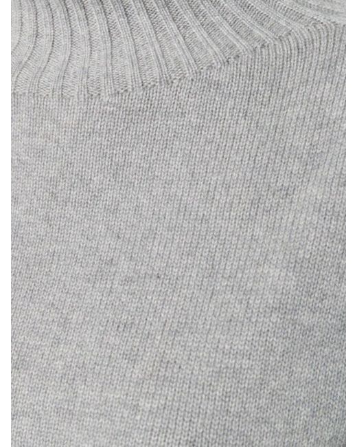 Max Mara Gray Turtleneck Pullover