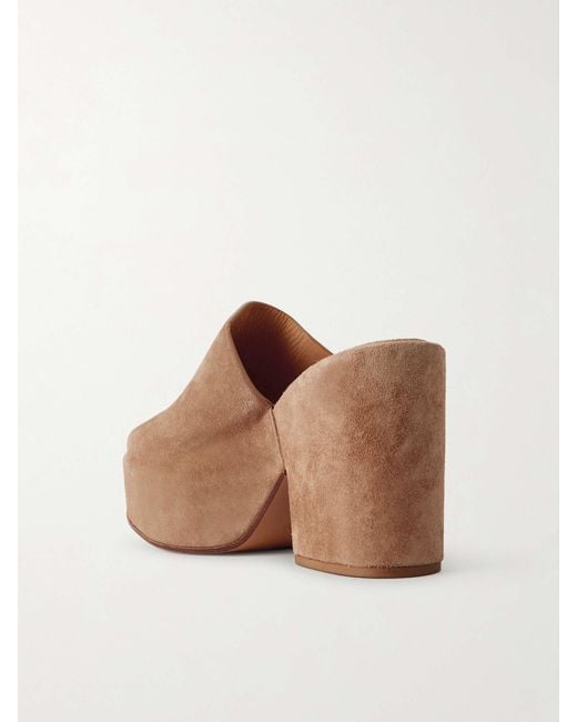 Gabriela Hearst Brown Round-Toe Chunky Heel Sandals