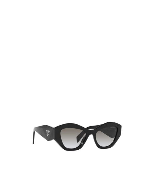 Prada White Eyewear Cat-Eye Frame Sunglasses