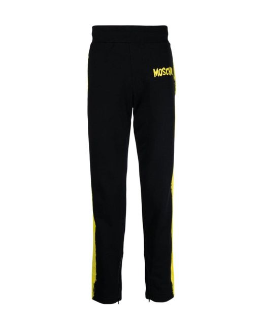 Moschino Black Logo Sweatpants for men