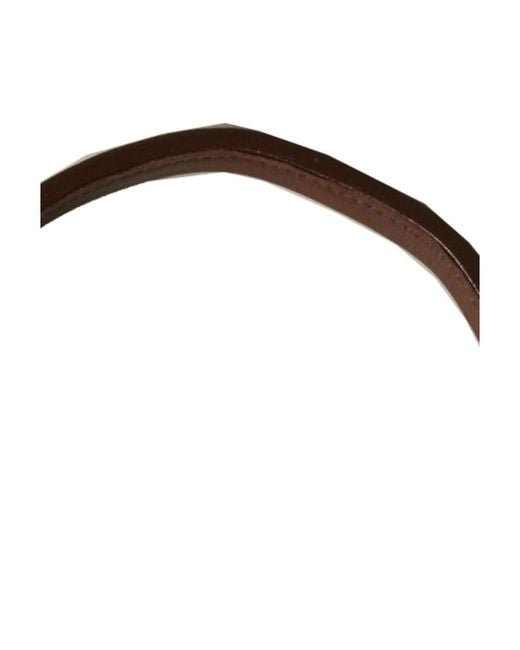 Bottega Veneta Metallic Leather Open Necklace