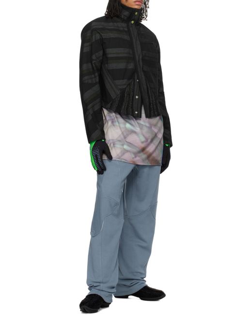 Kiko Kostadinov Blue X Fox Lab Fleece Track Pants for men