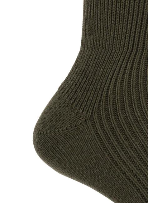 DSquared² Black Ribbed Knit Socks for men