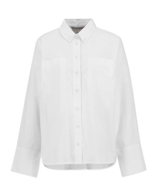 Barbour White B.Li Wren Shirt Ld62