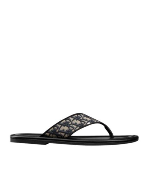 Dior Multicolor Homme Logo Jacquard Slip-On Sandals for men
