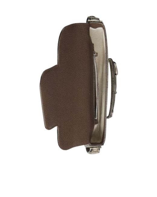 Gucci Metallic Horsebit 1955 Monogrammed Small Shoulder Bag for men