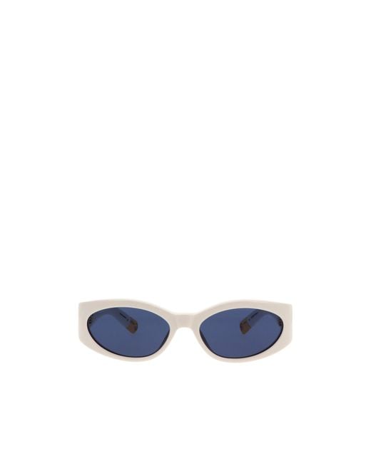 Jacquemus Blue Oval Frame Sunglasses