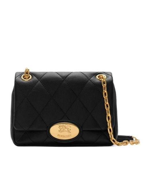 Burberry Black Small Strand Shoulder Bag
