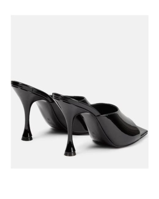 Magda Butrym Black Crystal-Embellished Mules