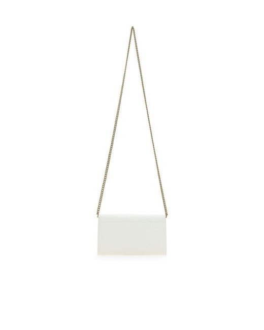 Pinko Metallic Love One Chain Linked Crossbody Bag
