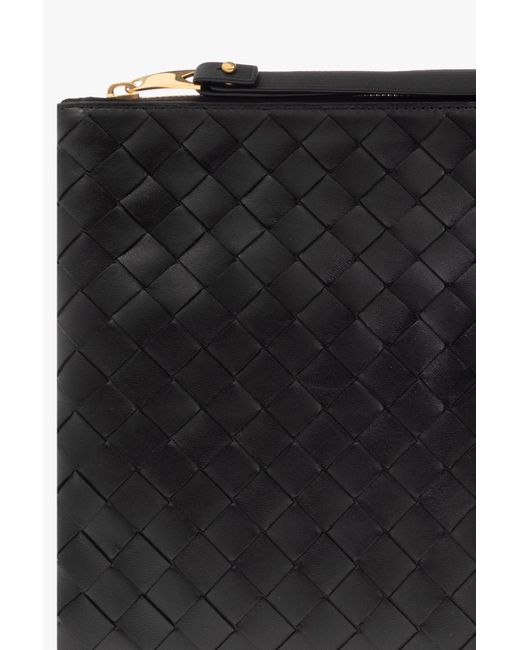 Bottega Veneta Black Intrecciato Small Handbag