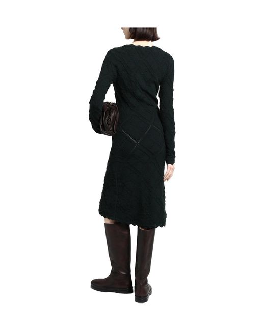 Burberry Black Solid-Color Knitted Dress
