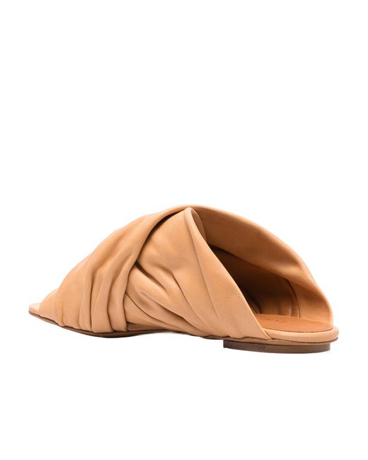 Forte_forte Pink Leather Slides