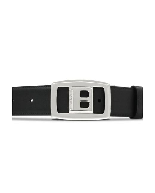 Bally White Logo Belt for men