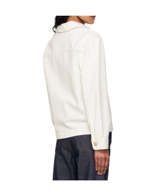 A.P.C. White Nikkie Denim Jacket