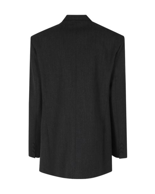 FEDERICA TOSI Black Long-Sleeve Suit Jacket
