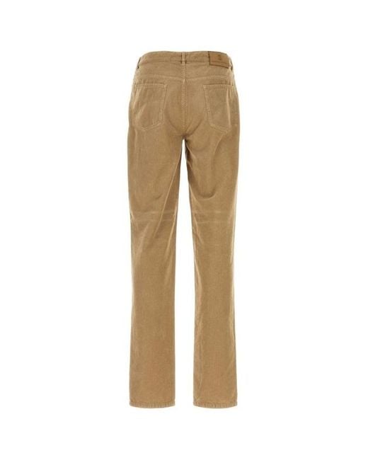 Brunello Cucinelli Natural Five-Pocket Italian Fit Trousers for men