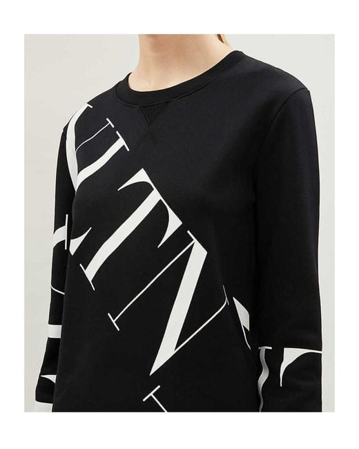 Valentino Black Printed Pullover