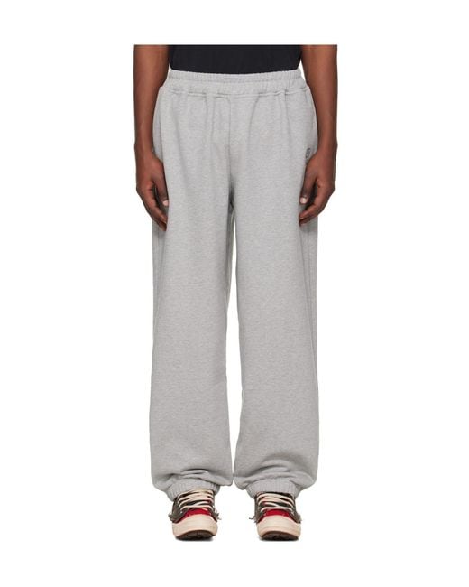 Vetements Gray Melange Track Pants for men