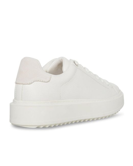 Steve Madden White Low-Top Platform Sneakers