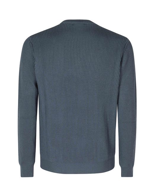 Roberto Collina Blue Crew-Neck Sweater for men