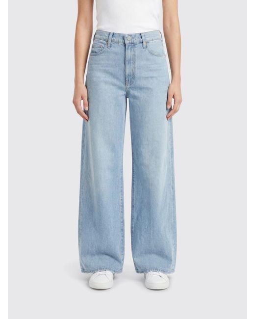 Mother Blue The Ditcher Roller Wide-Leg Jeans