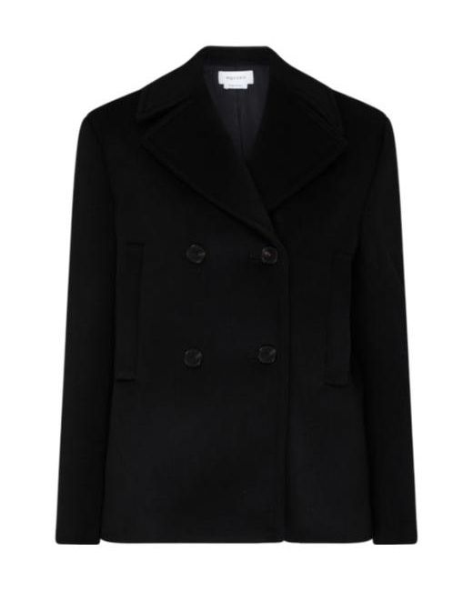 Alexander McQueen Black Wool Coat