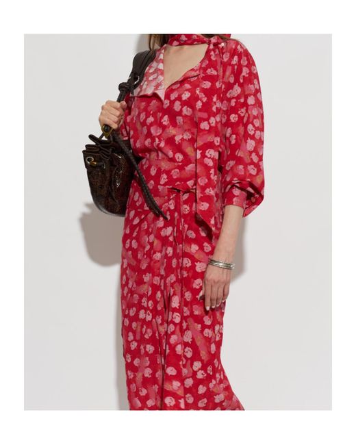 Isabel Marant Red Long-Sleeved Top