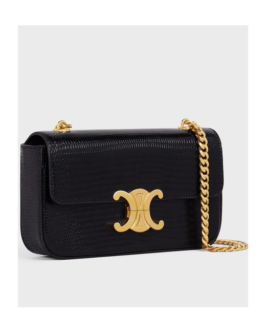 Céline Black Chain Shoulder Bag Triomphe