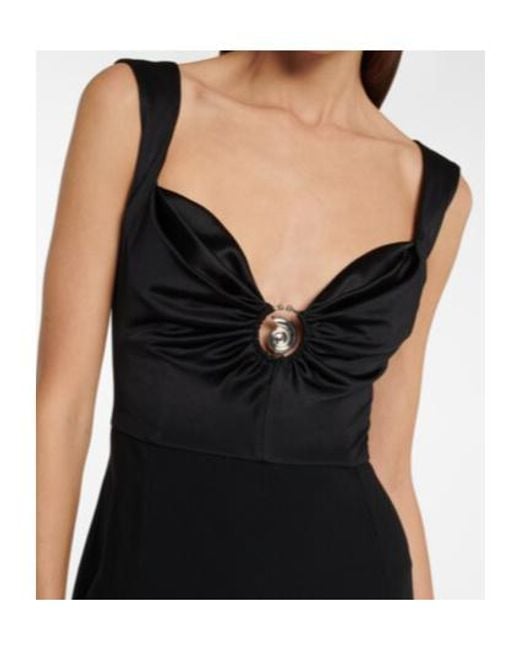 Galvan Black Twister Flared Jumpsuit