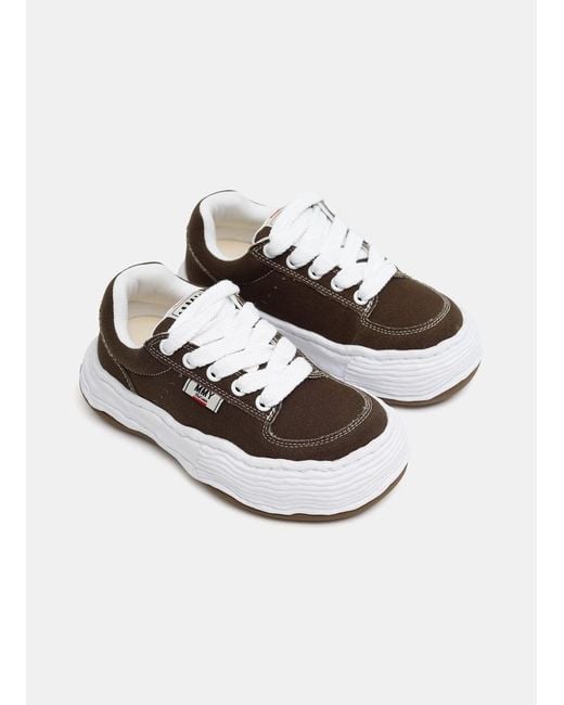 Maison Mihara Yasuhiro Black Oliver Logo Patch Sneakers for men