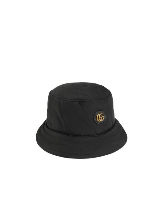 Gucci Black Quilted Bucket Hat
