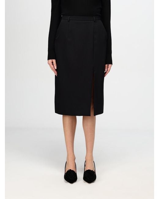 Dolce & Gabbana Black Knee-High Skirt