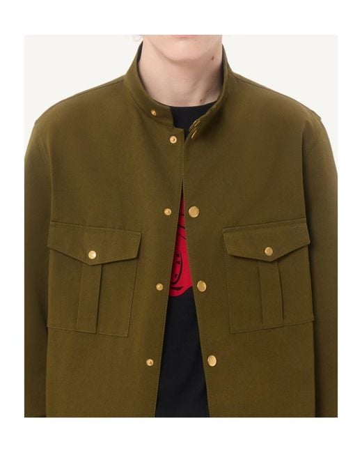 Valentino Green Long-Sleeved Casual Jacket for men