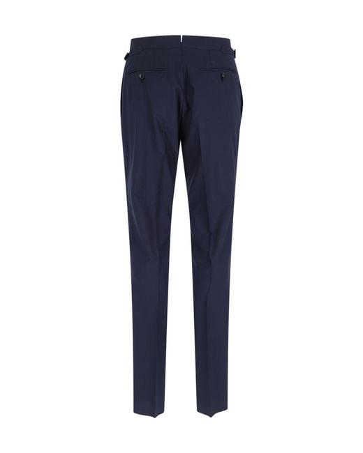 Tom Ford Blue Two-Piece Slim Cut Suit for men