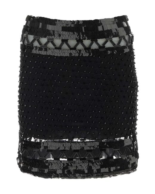 Alberta Ferretti Black Short Skirts