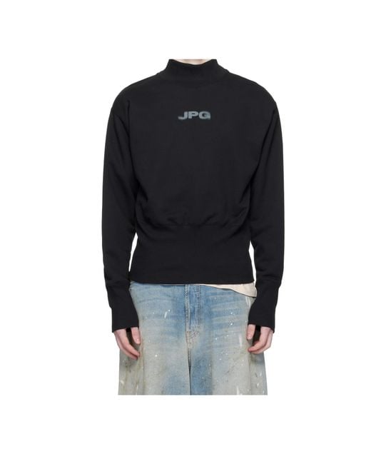 Jean Paul Gaultier Blue Cropped Crew Neck Jpg