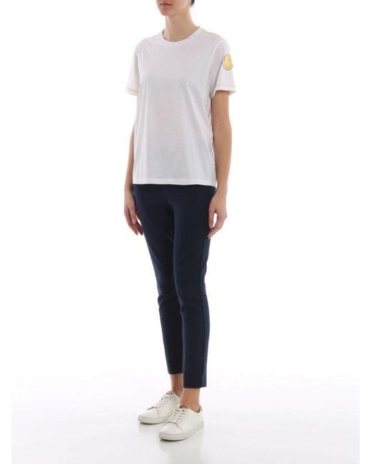 Moncler White Short-Sleeved T-Shirt