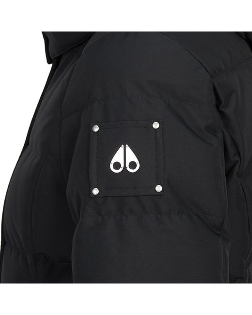Moose Knuckles Black Long-Sleeved Down Jacket