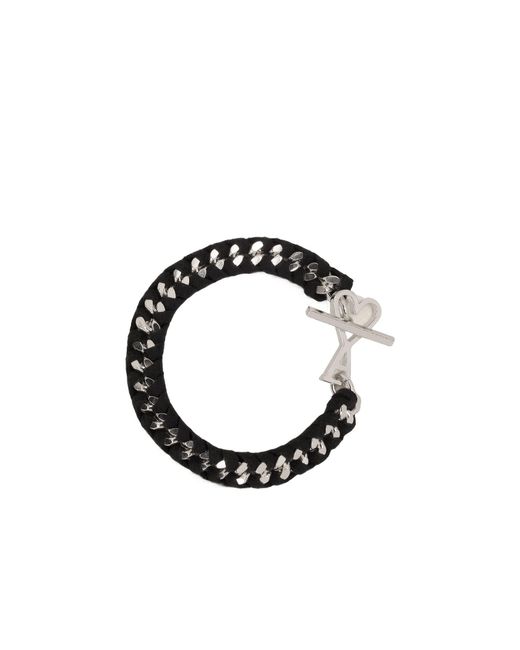 AMI Black Ami De Coeur Chain Bracelet