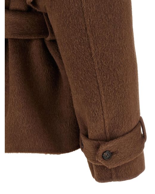 GIUSEPPE DI MORABITO Brown Short Coat