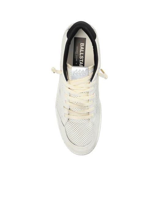 Golden Goose Deluxe Brand White Ball Star Lace-Up Sneakers for men
